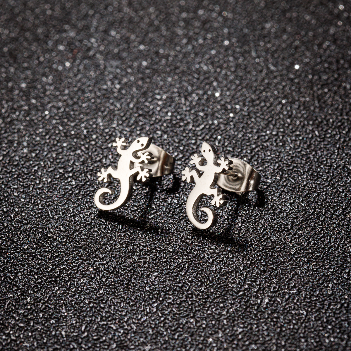 1 Pair Cute Animal Polishing Plating Stainless Steel 18k Gold Plated Ear Studs display picture 10