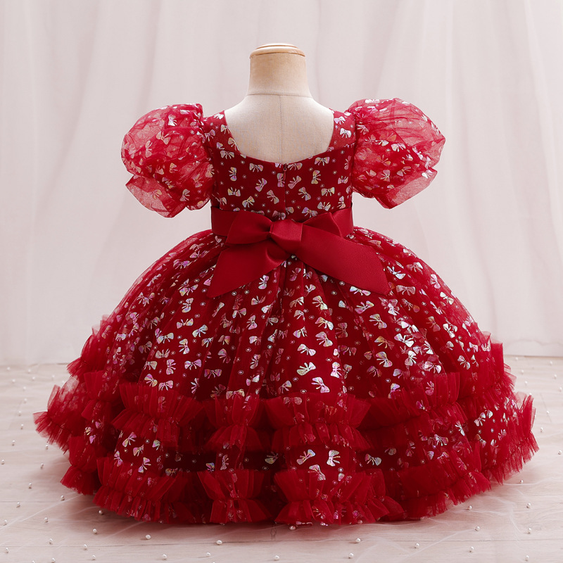 Elegant Romantic Solid Color Polyester Girls Dresses display picture 3