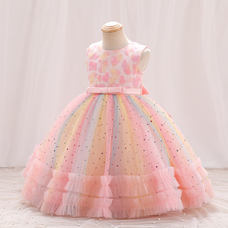 Elegante Lindo Bloque De Color Poliéster Vestidos Para Niñas display picture 2