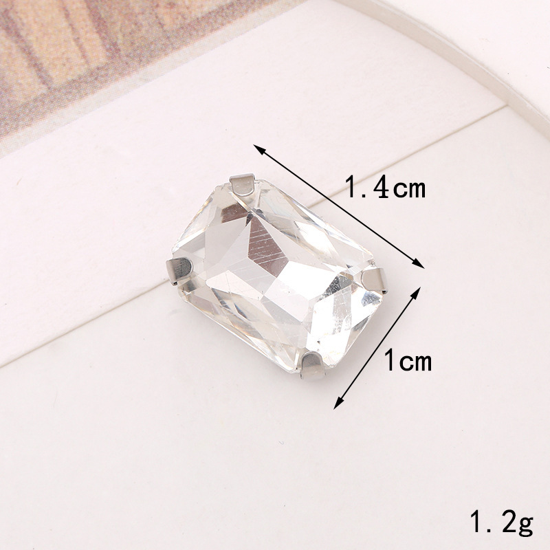 1 Piece 10 * 14mm 7 * 15mm Artificial Crystal Heart Shape DIY Ornament Accessories display picture 3