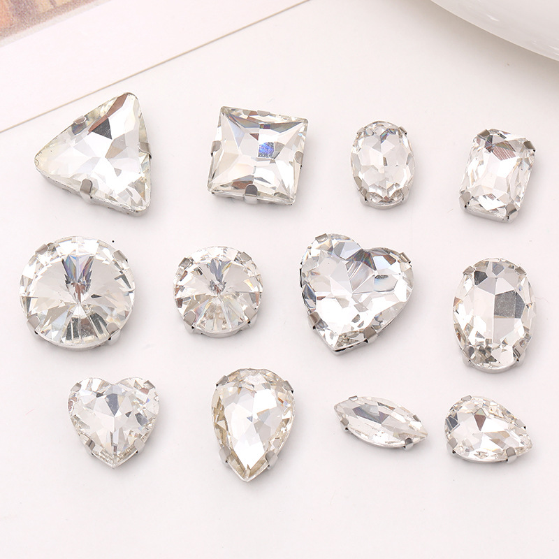 1 Piece 10 * 14mm 7 * 15mm Artificial Crystal Heart Shape DIY Ornament Accessories display picture 10