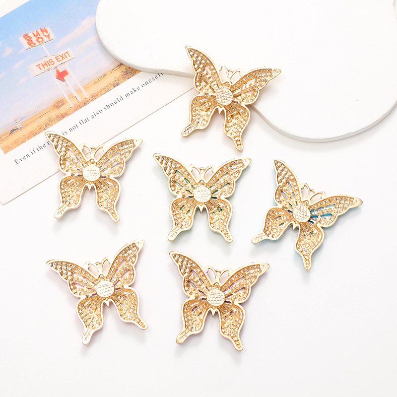 Dame Papillon Alliage Placage Incruster Diamant Artificiel Bijoux Accessoires display picture 2