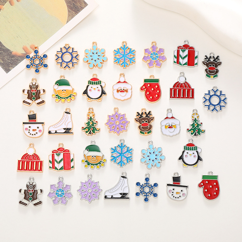 Cute Animal Snowflake Alloy Enamel Plating Christmas Jewelry Accessories display picture 2