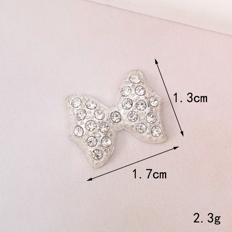 Sucré Noeud D'arc Métal Placage Incruster Perles Artificielles Diamant Artificiel Bijoux Accessoires display picture 19