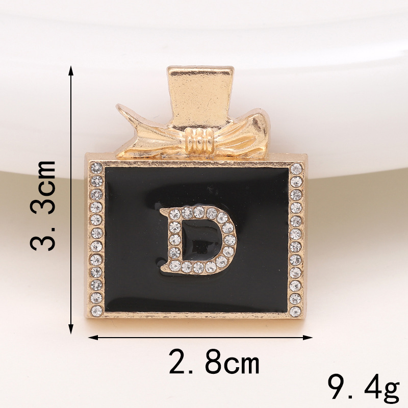 Basic Perfume Bottle Metal Plating Inlay Artificial Gemstones Artificial Pearls Jewelry Accessories display picture 12