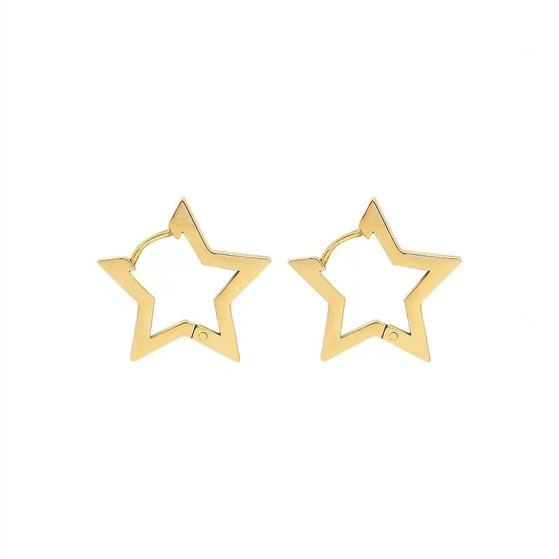 Wholesale Jewelry Elegant Luxurious Queen Star Heart Shape Shell Alloy 14k Gold Plated Plating Earrings display picture 23