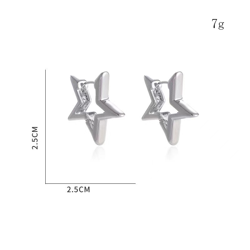 Wholesale Jewelry Elegant Luxurious Queen Star Heart Shape Shell Alloy 14k Gold Plated Plating Earrings display picture 25