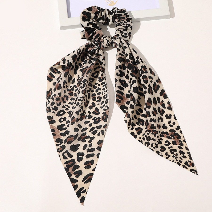 Women's Vintage Style Simple Style Roman Style Leopard Cloth Hair Tie display picture 1