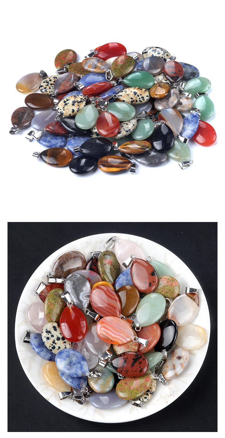 Simple Style Solid Color Natural Stone Polishing Charms display picture 2