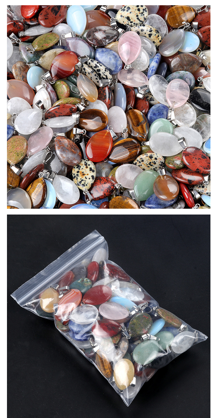 Simple Style Solid Color Natural Stone Polishing Charms display picture 4