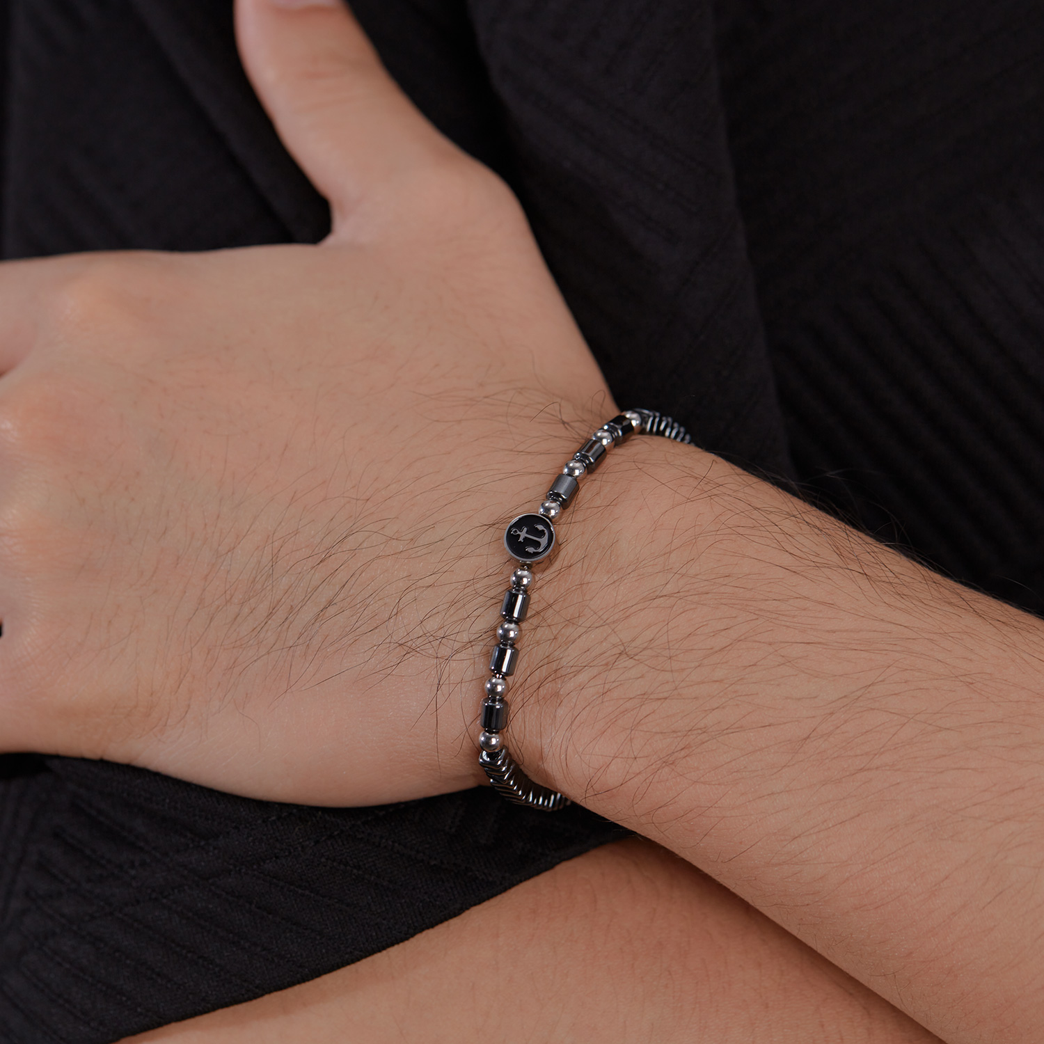 Vintage Style Anchor Stainless Steel Men's Bracelets display picture 8