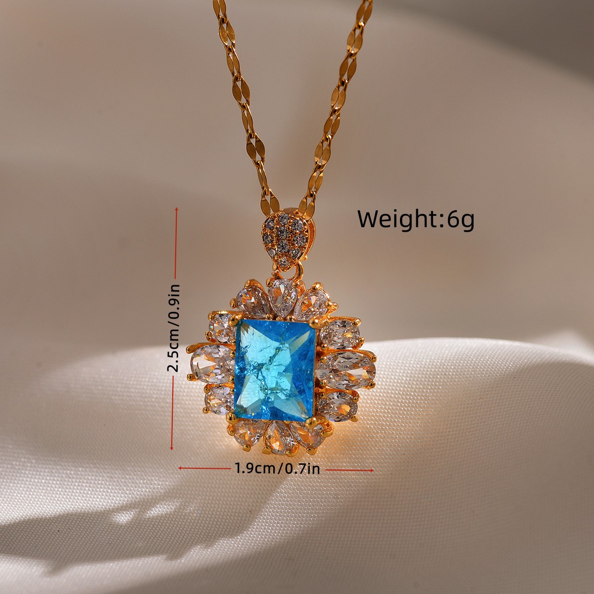 Elegant Floral Rhinestone Copper Artificial Diamond Pendant Necklace In Bulk display picture 2