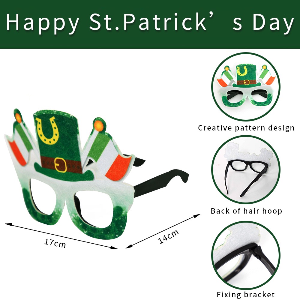 St. Patrick Funny Shamrock Plastic Family Gathering Party Carnival Photography Props display picture 1