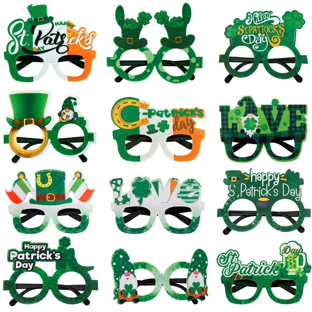 St. Patrick Funny Shamrock Plastic Family Gathering Party Carnival Photography Props display picture 10