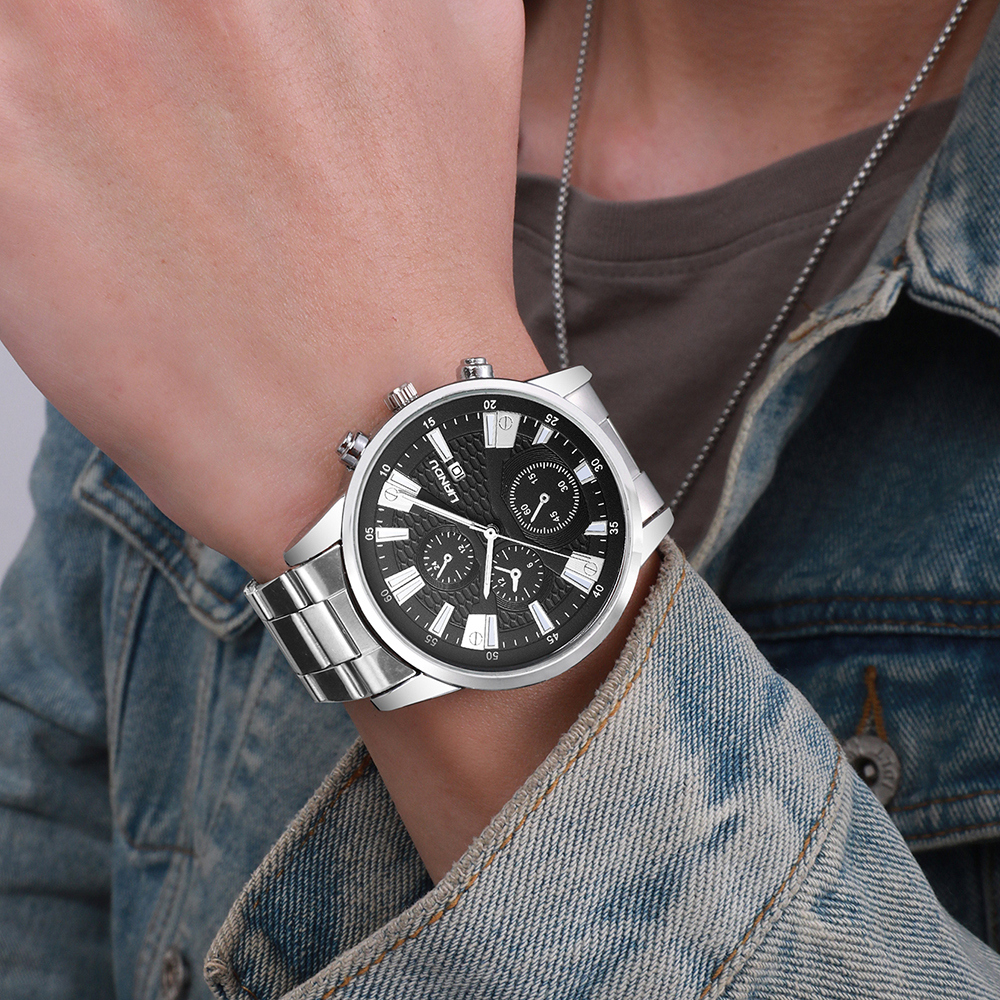 Décontractée Géométrique Boucle Quartz Hommes De Montres display picture 7