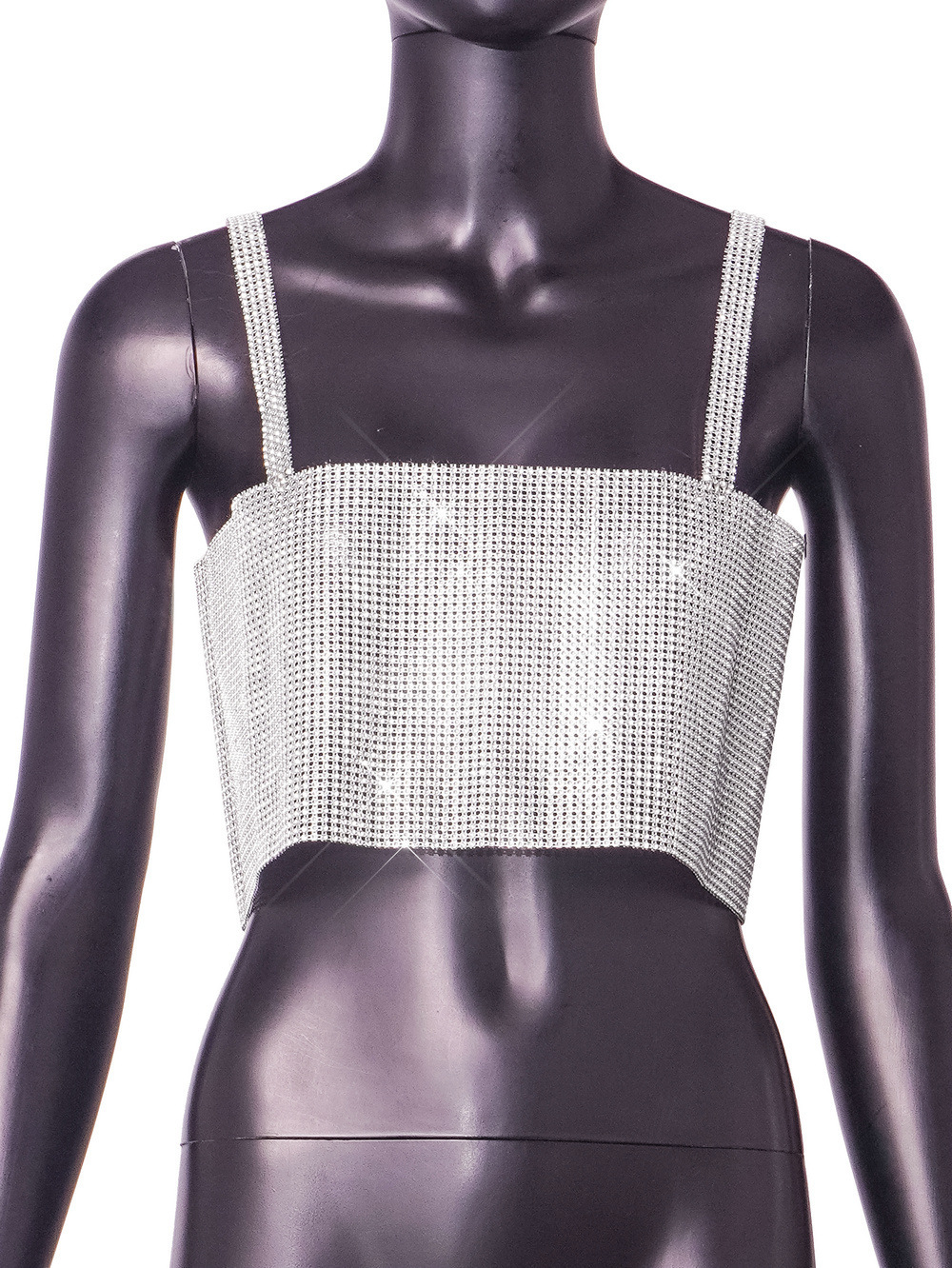Women's Vest Tank Tops Sequins Streetwear Solid Color display picture 5