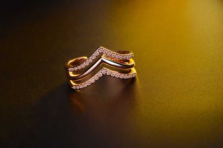 Copper Lady Simple Style Classic Style Inlay Geometric Zircon Open Rings display picture 7