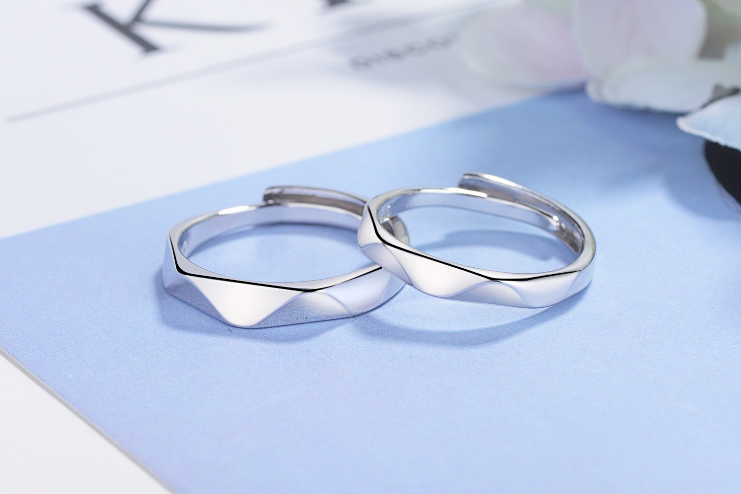 Copper Basic Simple Style Commute Plating Geometric Solid Color Open Rings display picture 1