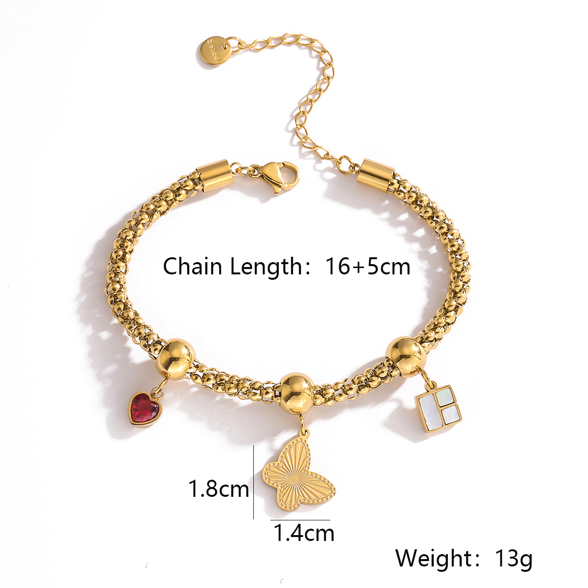 Simple Style Geometric 304 Stainless Steel 18K Gold Plated Zircon Bracelets In Bulk display picture 1