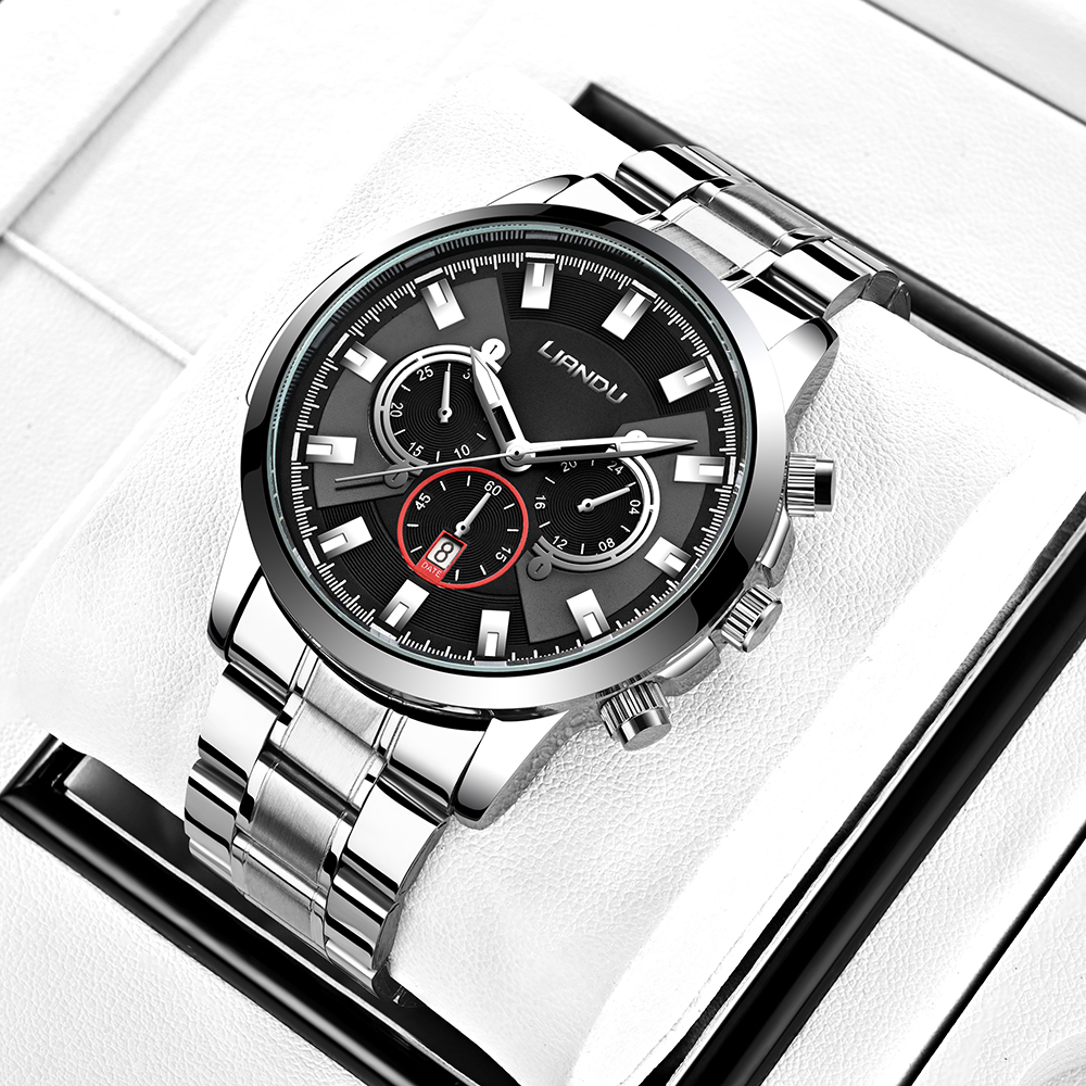 Casual Geometric Buckle Quartz Men's Watches display picture 7