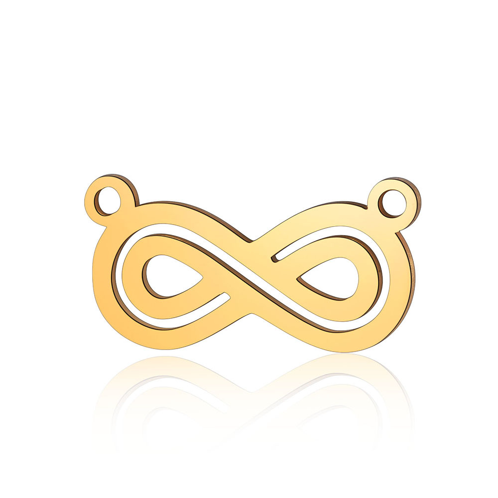 Simple Style Infinity Heart Shape Stainless Steel Polishing Plating 18k Gold Plated Jewelry Accessories display picture 1