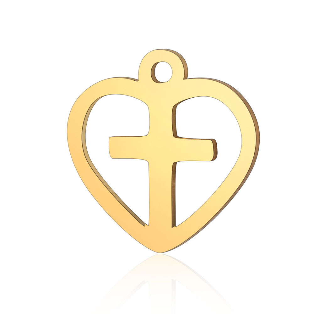 Simple Style Infinity Heart Shape Stainless Steel Polishing Plating 18k Gold Plated Jewelry Accessories display picture 6