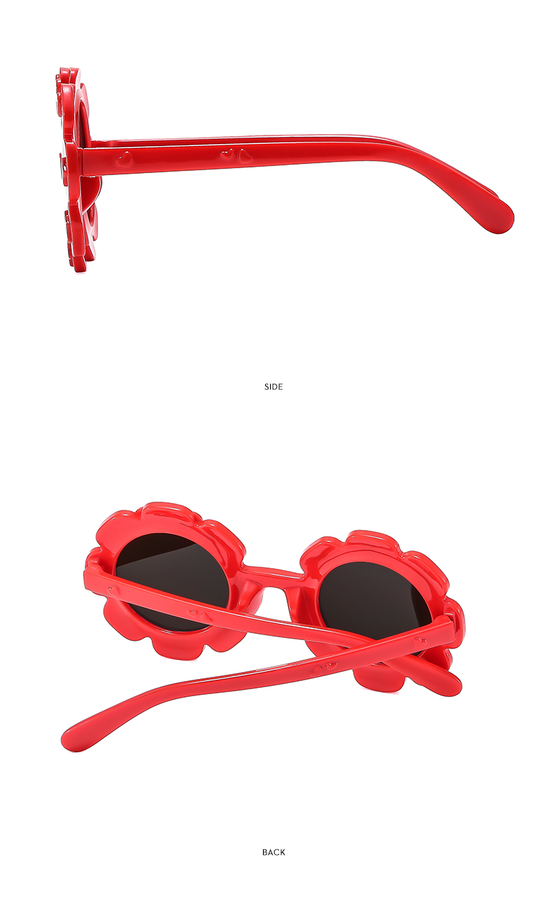 Cartoon Style Hawaiian Letter Ac Special-shaped Mirror Full Frame Kids Sunglasses display picture 7