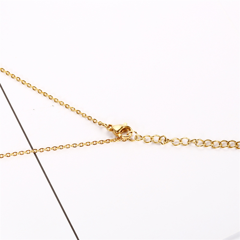 Edelstahl 304 18 Karat Vergoldet Lässig Einfacher Stil Irregulär Überzug Palme Ohrringe Halskette display picture 7