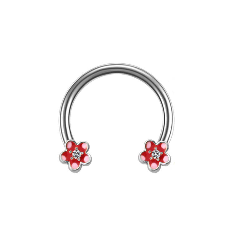 Casual Star Flower Bee Stainless Steel Copper Epoxy Plating Inlay Rhinestones Zircon Rose Gold Plated White Gold Plated Gold Plated Nose Ring display picture 4