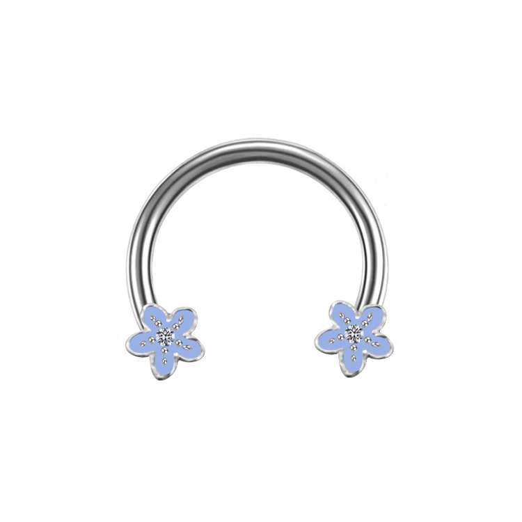 Casual Star Flower Bee Stainless Steel Copper Epoxy Plating Inlay Rhinestones Zircon Rose Gold Plated White Gold Plated Gold Plated Nose Ring display picture 9