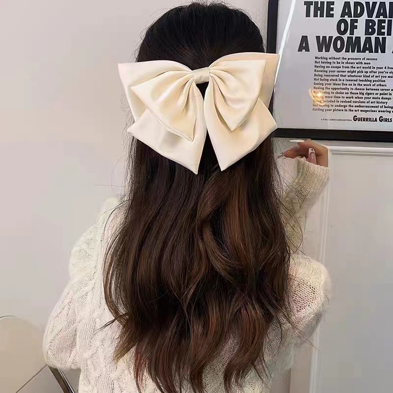 Women's Simple Style Bow Knot Cloth Hair Clip display picture 1