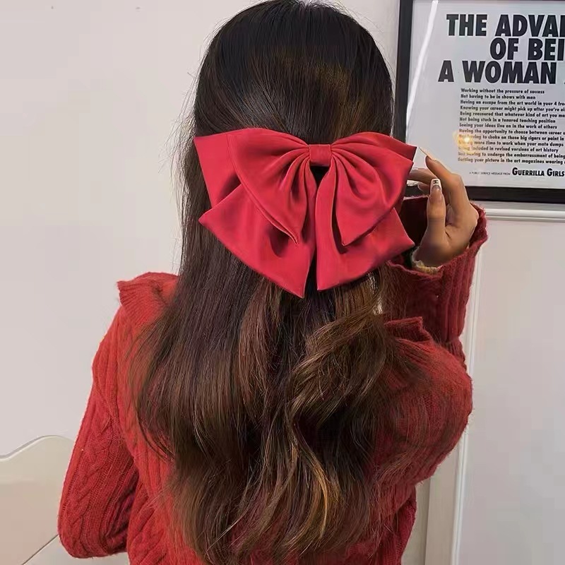 Women's Simple Style Bow Knot Cloth Hair Clip display picture 8