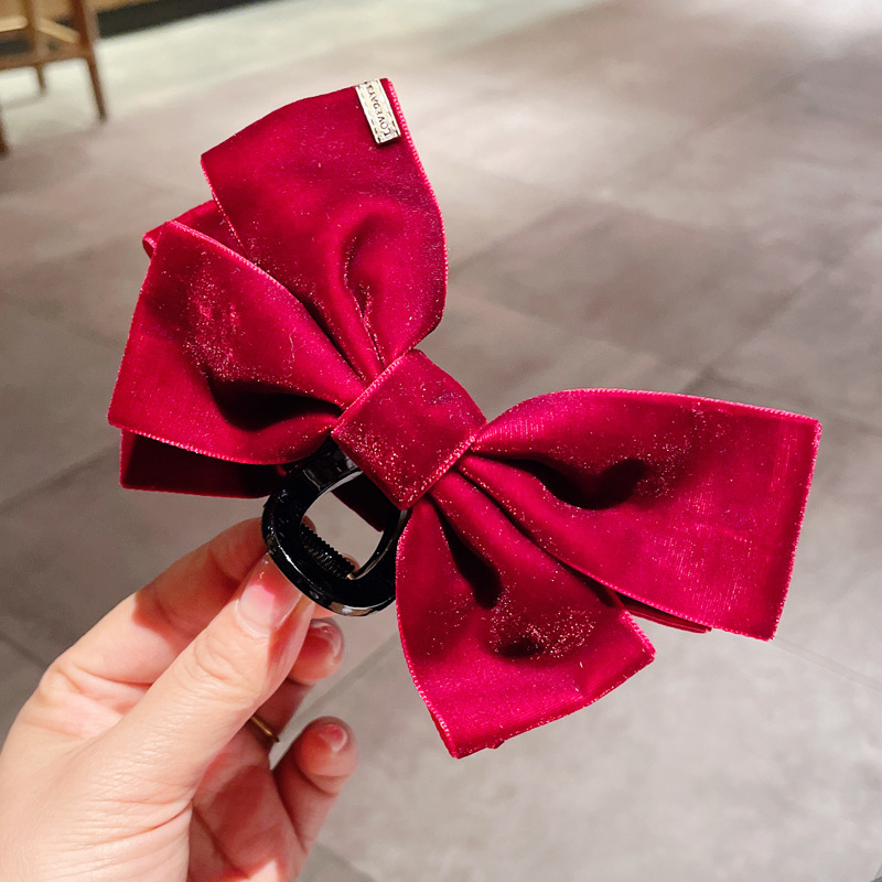 Women's Sweet Simple Style Bow Knot Cloth Hair Claws display picture 3