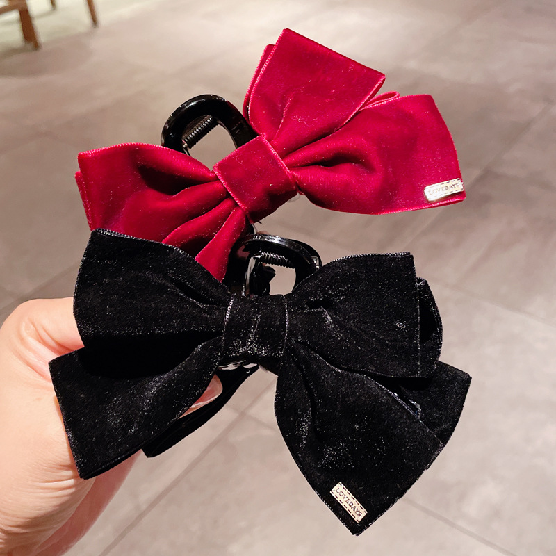 Women's Sweet Simple Style Bow Knot Cloth Hair Claws display picture 6