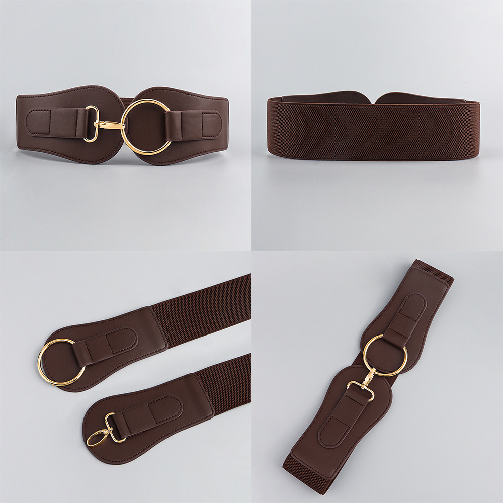 Basic Solid Color Pu Leather Women's Corset Belts display picture 9
