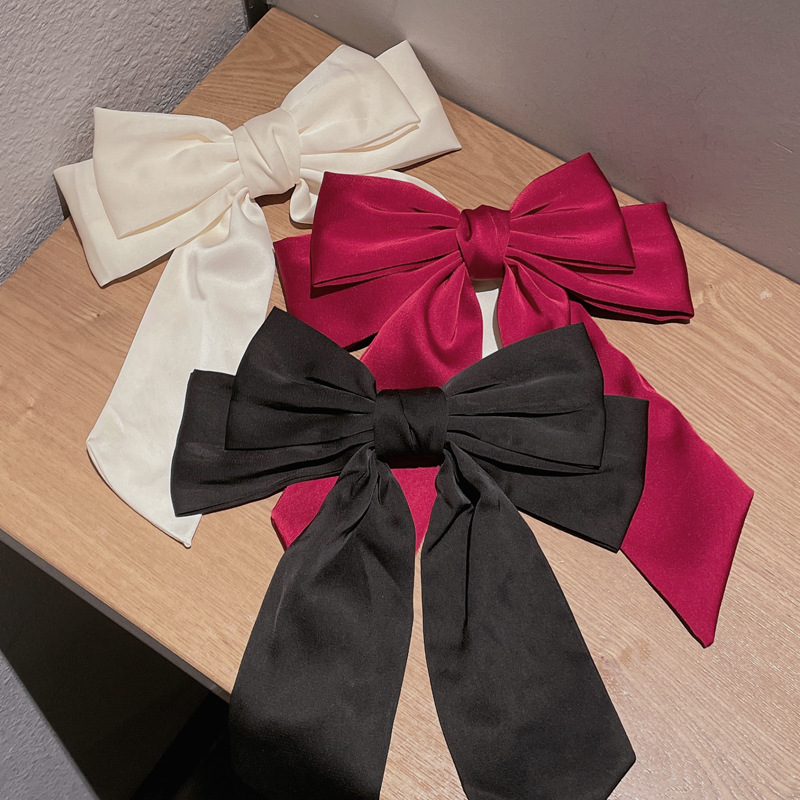 Women's Sweet Simple Style Bow Knot Cloth Hair Clip display picture 1