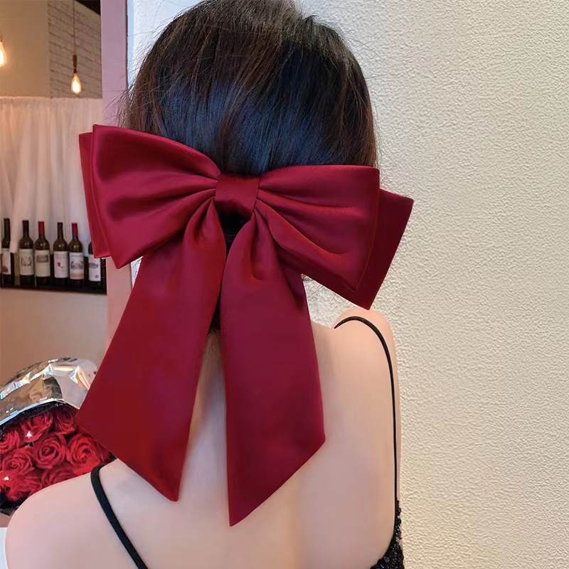 Women's Sweet Simple Style Bow Knot Cloth Hair Clip display picture 2