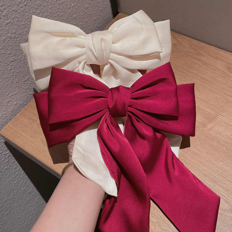 Women's Sweet Simple Style Bow Knot Cloth Hair Clip display picture 5