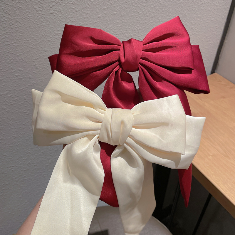Women's Sweet Simple Style Bow Knot Cloth Hair Clip display picture 6