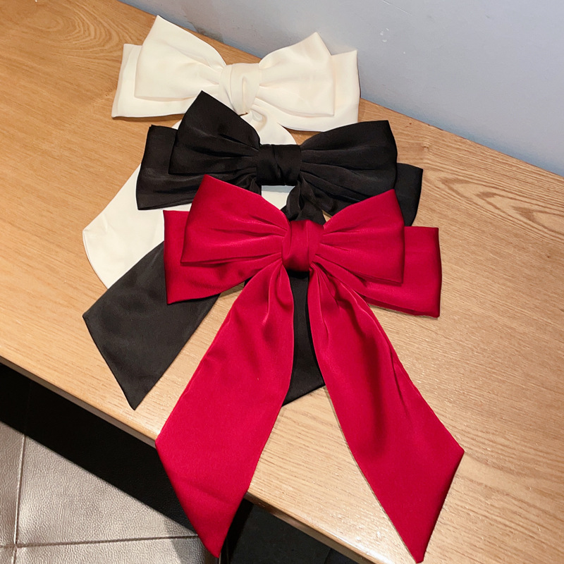 Women's Sweet Simple Style Bow Knot Cloth Hair Clip display picture 7