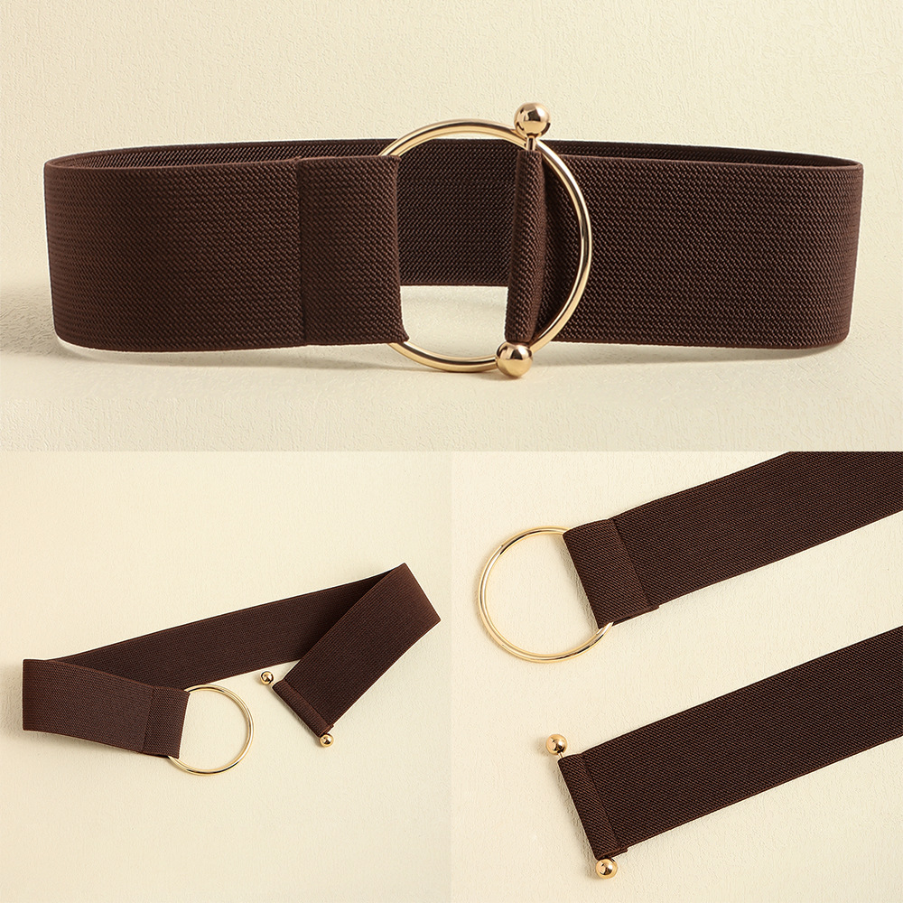 Simple Style Solid Color Elastic Band Women's Corset Belts display picture 30