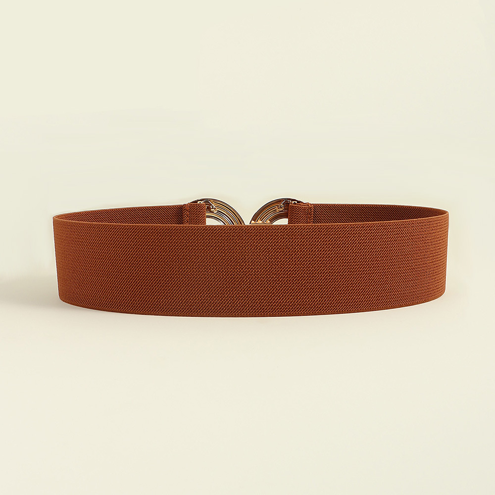 Simple Style Round Alloy Rubber Band Plating Women's Woven Belts display picture 46