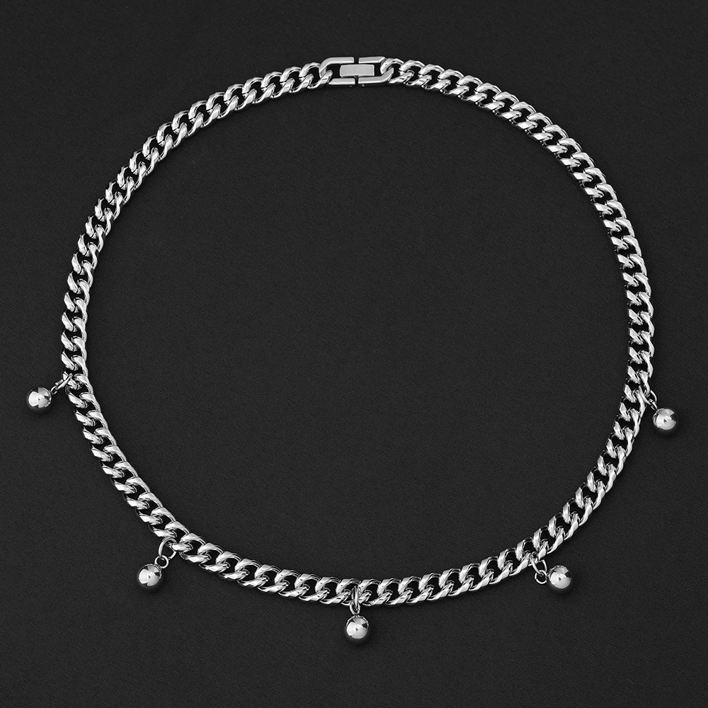 Lässig Einfacher Stil Einfarbig Edelstahl 304 Unisex Halskette display picture 9