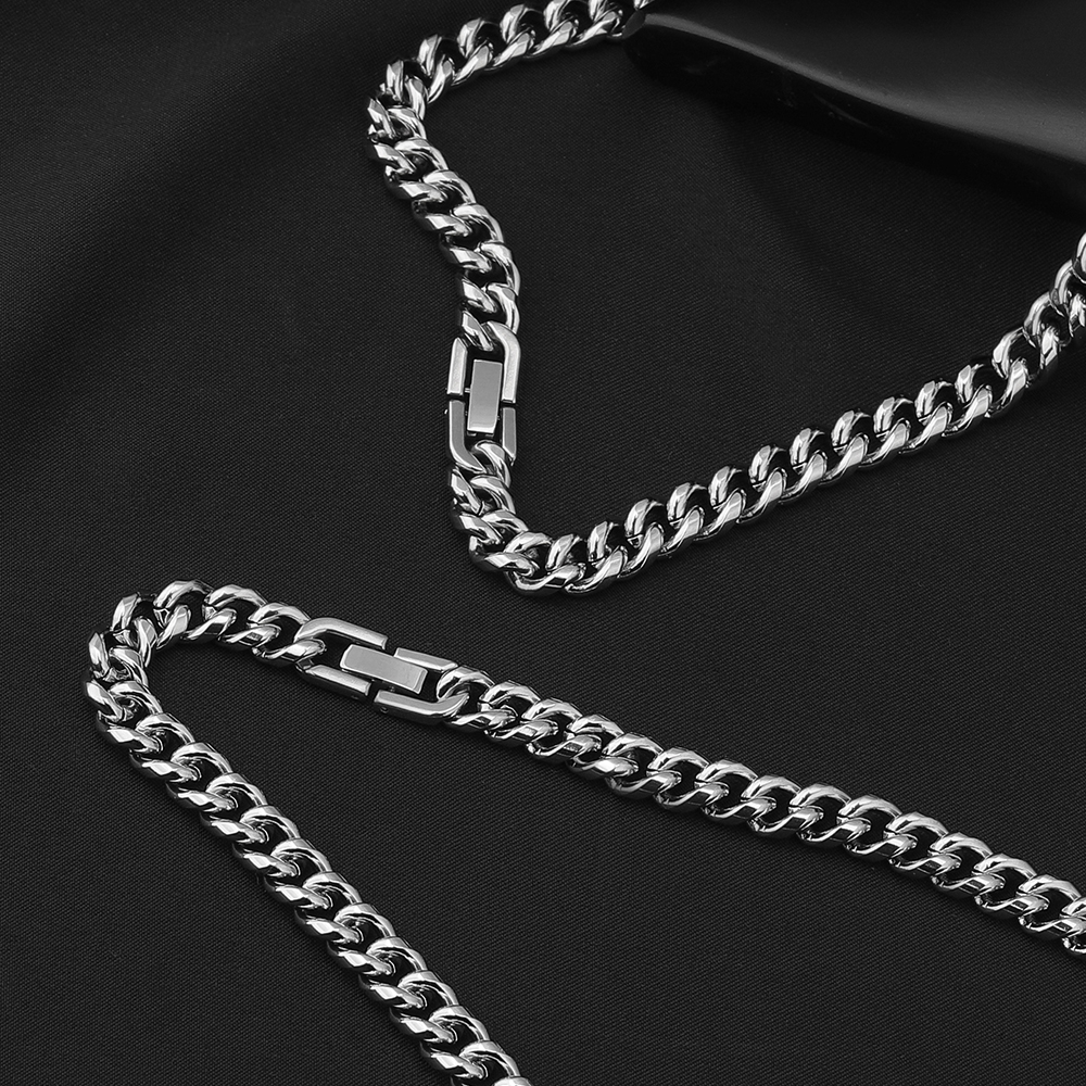 Lässig Einfacher Stil Einfarbig Edelstahl 304 Unisex Halskette display picture 10
