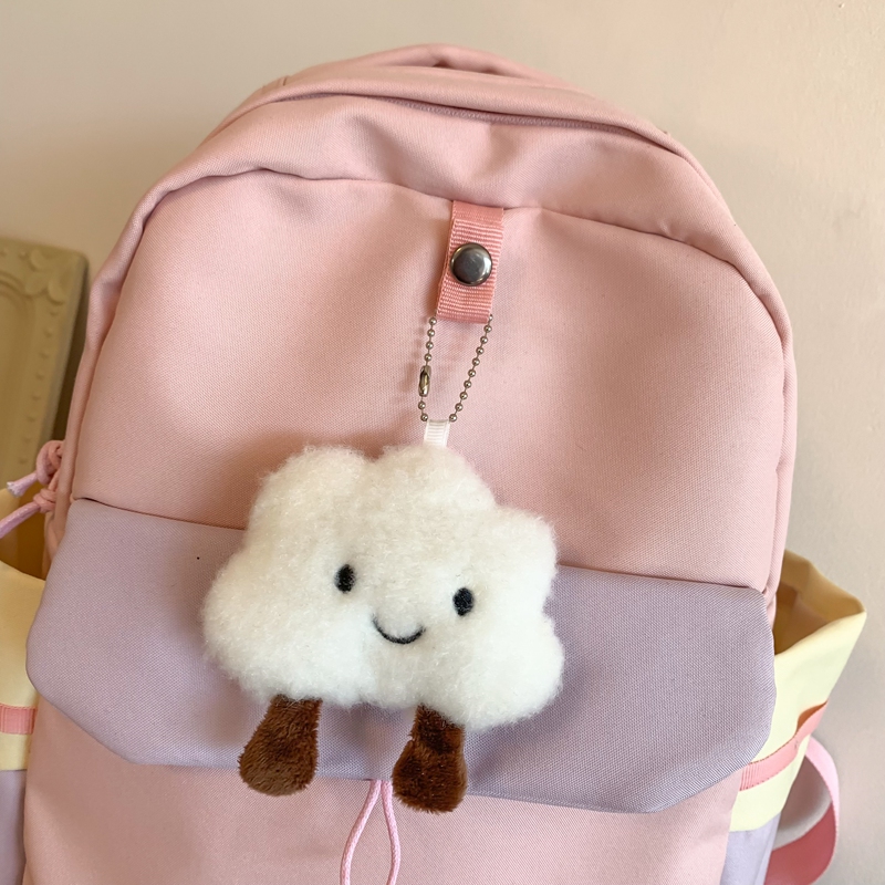 One Size Cartoon Color Block Daily School Backpack display picture 3