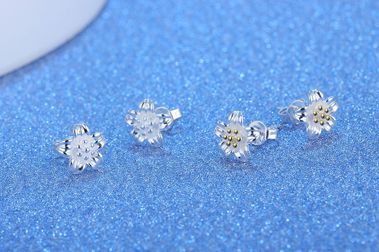 1 Pair Basic Classic Style Commute Flower Daisy Plating Copper Ear Studs display picture 5