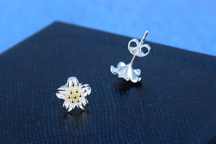 1 Pair Basic Classic Style Commute Flower Daisy Plating Copper Ear Studs display picture 6