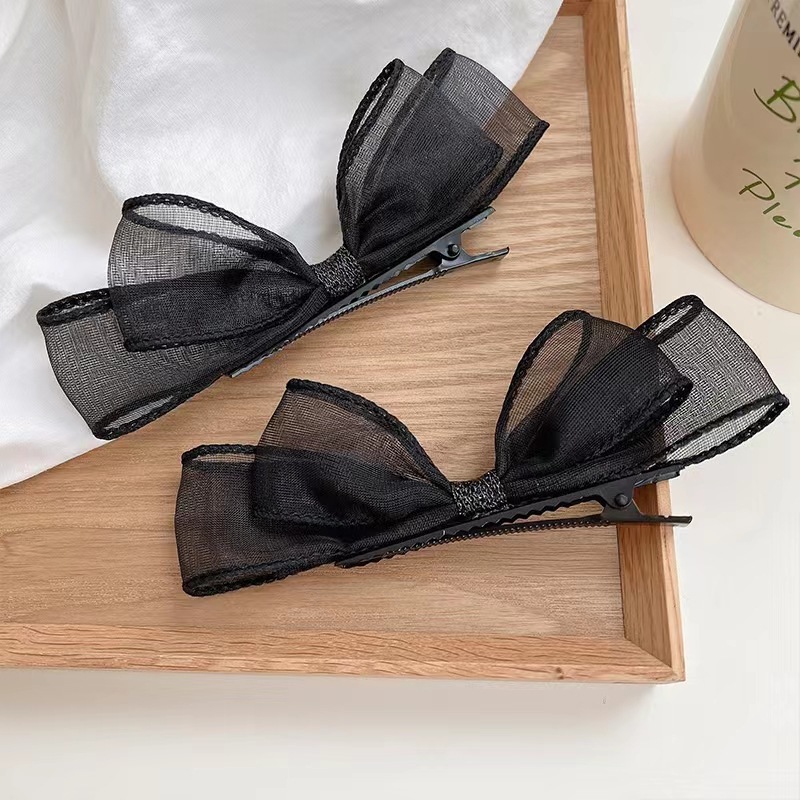 Women's Elegant Cute Retro Bow Knot Synthetics Cloth Gauze Lace Hair Clip display picture 3