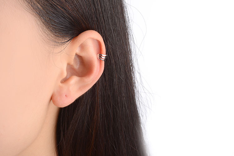 1 Pair Basic C Shape Plating Copper Ear Cuffs display picture 1