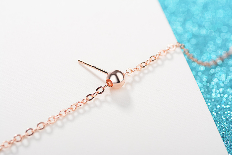 1 Paar IG-Stil Glänzend Geometrisch Kette Inlay Kupfer Künstliche Perlen Zirkon Tropfenohrringe display picture 7